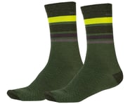 more-results: Endura BaaBaa Merino Stripe Sock (Forest Green) (L/XL)